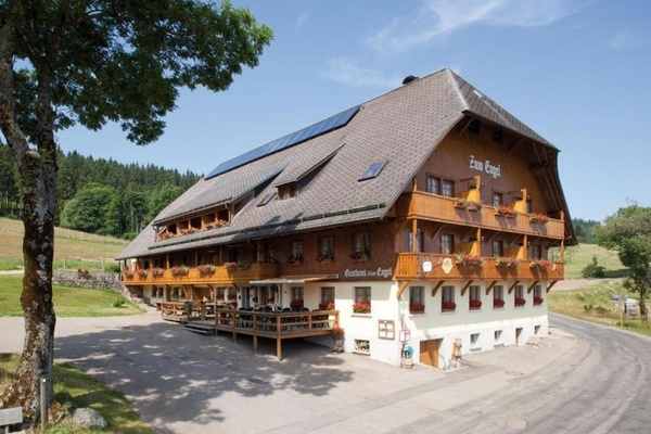 Blick auf das Hotel-Gasthaus Zum Engel